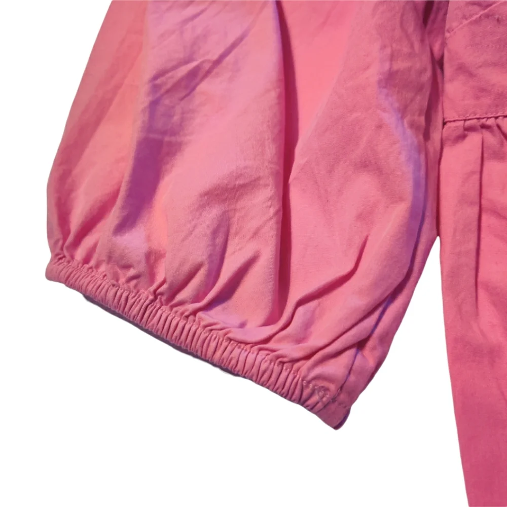 Free People Veronica Poplin Sweetheart Peplum Babydoll Puff Sleeve Blouse - Picture 14 of 15